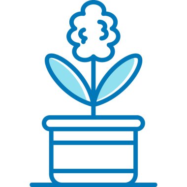 Bitki simgesinin vektör illüstrasyonu