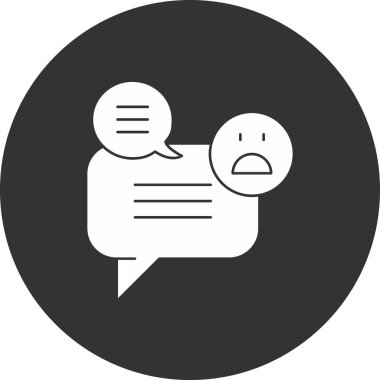 konuşma balonu simgesi, vektör illüstrasyonu