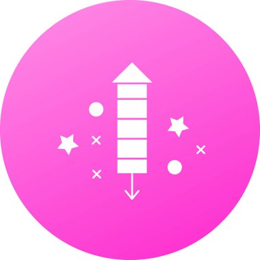 Eşsiz havai fişek vektörü simgesi