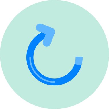 Yenile. Web simgesi basit tasarım