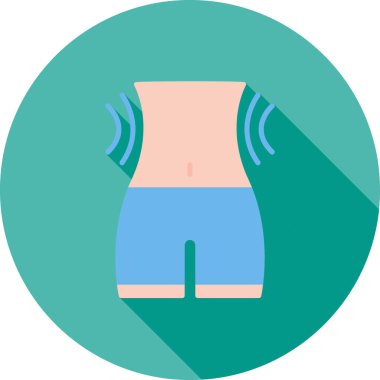 Düz moda kadın giyimi simgesi