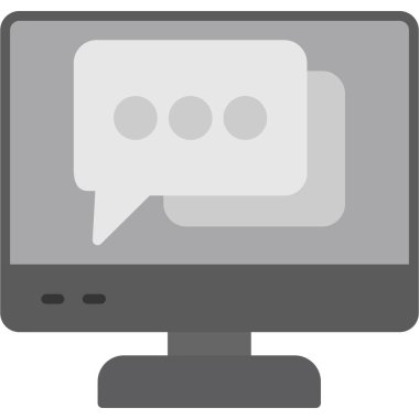 Bilgisayar. Web simgesi basit illüstrasyon