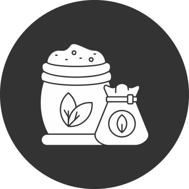 Siyah simgeli kavanoz