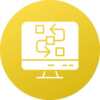 vektör lcd simgesi illüstrasyonu