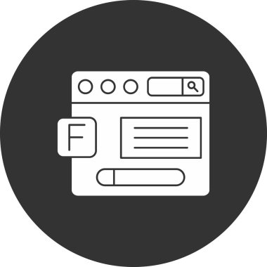 Web tasarım ikonu vektör illüstrasyonu