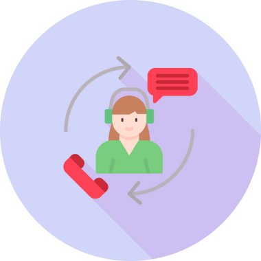 Müşteri servisi vektör simgesi