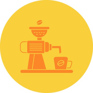 Kahve Yapıcı web simgesi vektör illüstrasyonu