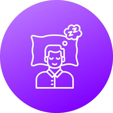 Çizgi adamı simgesi beyaz arkaplanda izole edildi. Renkli taslak konsepti. vektör