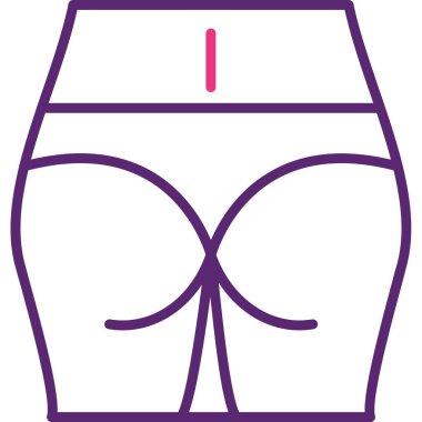 Modern simge, vektör illüstrasyonunu kısaltır