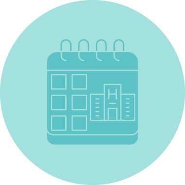 Takvim. Web simgesi basit illüstrasyon