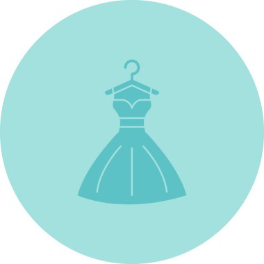 Düğün elbise vektör simgesi