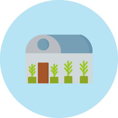 Bir çiftlik simgesinin vektör illüstrasyonu