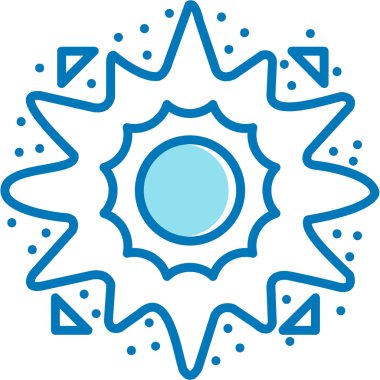 Güneş Simgesi Vektör illüstrasyonu