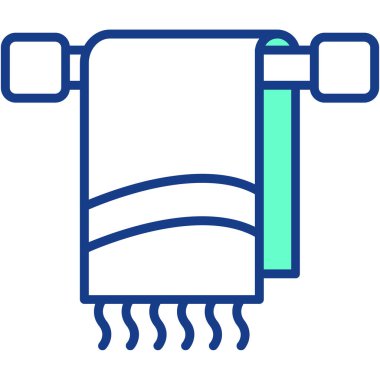 Su filtresi simgesi. Ana hatlı su filtresi vektör rengi düz izole