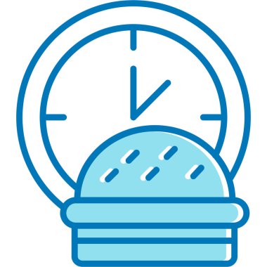 Saat. Web simgesi basit illüstrasyon