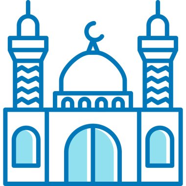 Cami simgesi, basit vektör illüstrasyonu