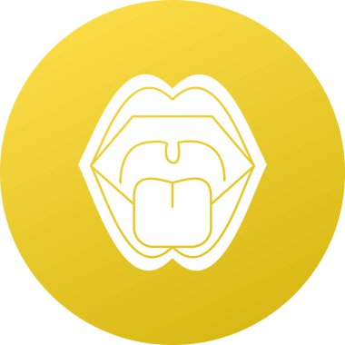 güzel gülümseme vektör simgesi