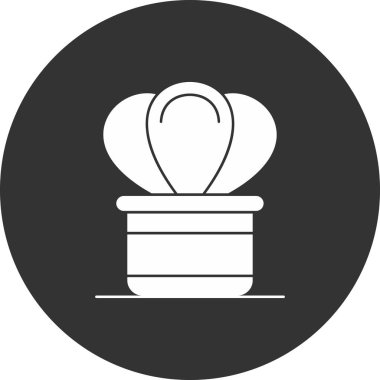 çiçek simgesi vektör illüstrasyonu