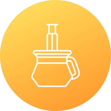 Kahve ve web simgesi için vektör illüstrasyonu