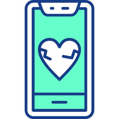 Cep telefonu simgesi, vektör illüstrasyonu