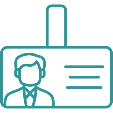 Kimlik kartı. Basit resimleme