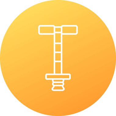 Düz bir kılıç ile uzun bir gölgenin vektör simgesi