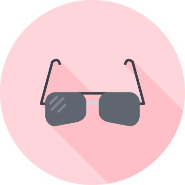 Gözlük. Web simgesi basit illüstrasyon