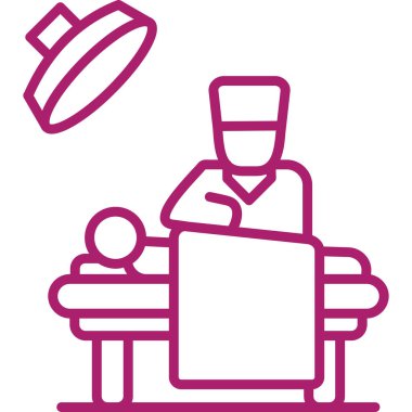 Bebek ikonu vektör illüstrasyon tasarımlı doktor