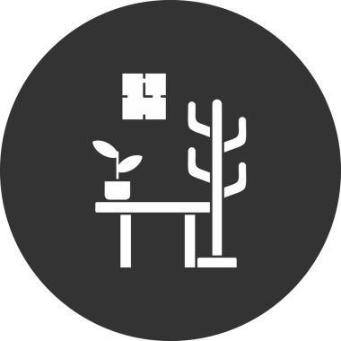 vektör illüstrasyonu, ağaç modern simgesi