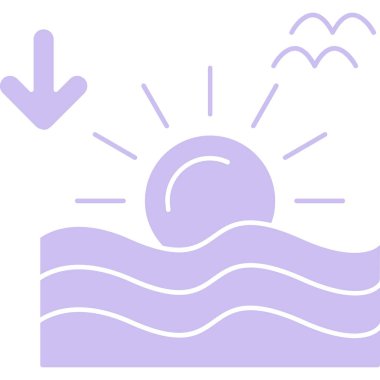 Güneş Simgesi Vektör illüstrasyonu