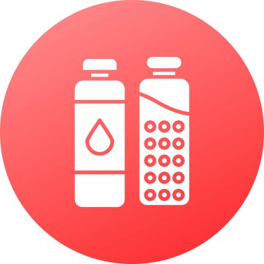 Bir yağ şişesinin vektör çizimi