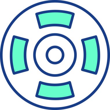 CD mi? Web simgesi basit illüstrasyon