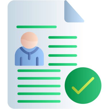 iş görüşmesi çalışanı simgesi