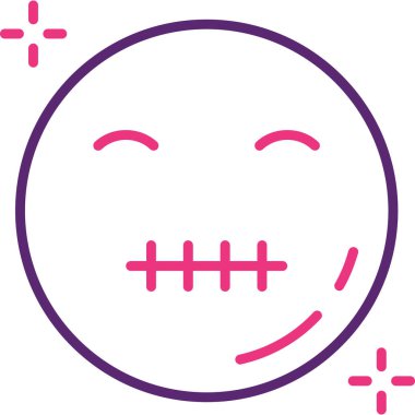 Mutlu yüz simgesi, vektör illüstrasyonu