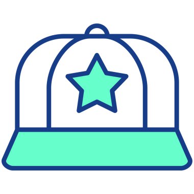 Şapka modern simge, vektör illüstrasyonu