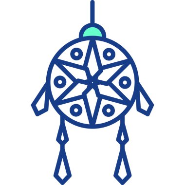 Bir noel ağacının vektör çizimi