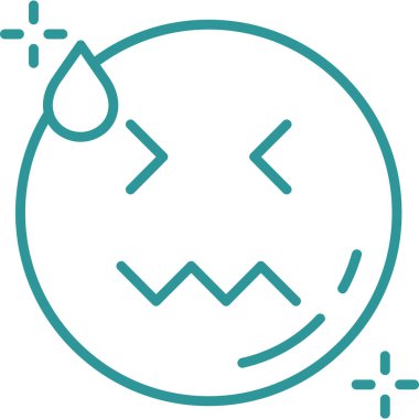 - Soğuk. Web simgesi basit illüstrasyon