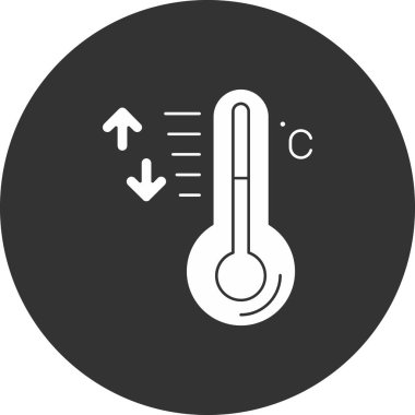 Sıcaklık. Web simgesi basit illüstrasyon