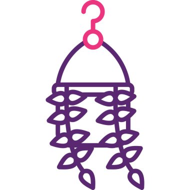 Yılbaşı ağacı. Web simgesi basit illüstrasyon