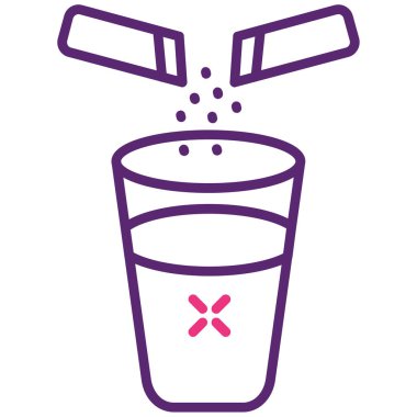 Su. Web simgesi basit illüstrasyon