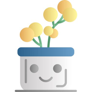 pot pot simgesi düz stil