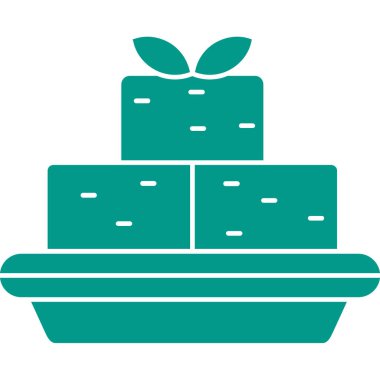 kutu hediye vektör simgesi