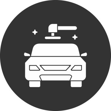 Modern oto tamir simgesinin vektör illüstrasyonu