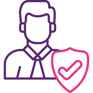 man simgesi, vektör illüstrasyonu basit tasarım