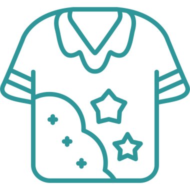 Gömlek. Web simgesi basit illüstrasyon