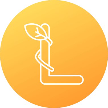 Bir ağaç simgesinin vektör illüstrasyonu