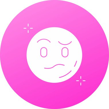 Üzgün ifade simgesi, vektör çizim