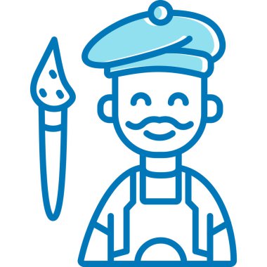 Çiftçi çiftçi ikonu - ana hatlarıyla