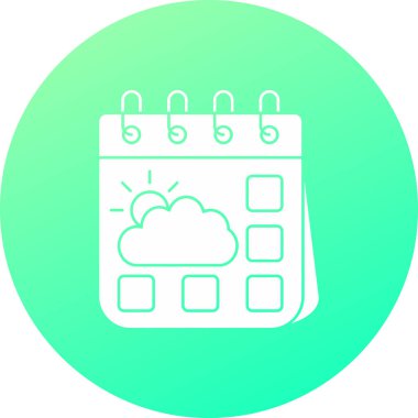 Takvim. Web simgesi basit illüstrasyon