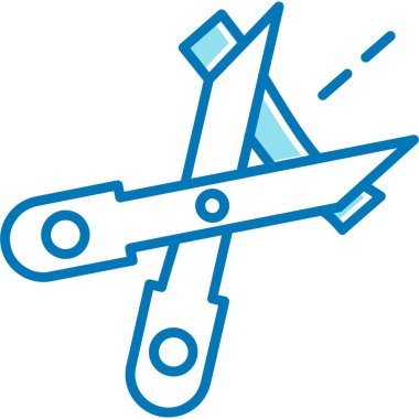 uçak ikonu vektör illüstrasyonu